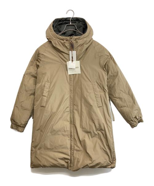 MaxMara（マックスマーラ）MaxMara (マックスマーラ) 2way リバーシブル フーデッド ダウンコート カーキ サイズ:SIZE42 未使用品の古着・服飾アイテム