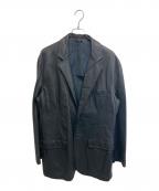 Z Zegnaジー・ゼニア）の古着「レザーテーラードジャケット」｜ブラック