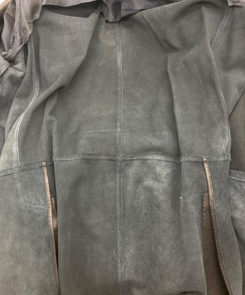 Z Zegna（ジー・ゼニア）Z Zegna (ジー・ゼニア) レザーテーラードジャケット ブラック サイズ:SIZE XXXLの古着・服飾アイテム