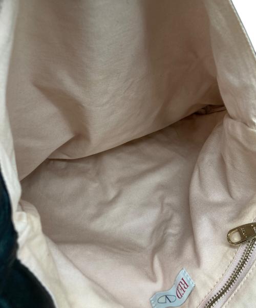 RED VALENTINO（レッドヴァレンティノ）RED VALENTINO (レッドヴァレンティノ) スパンコールリボントートバッグ ブラック サイズ:実寸サイズをご参照下さい。の古着・服飾アイテム