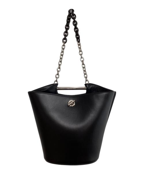 BALENCIAGA（バレンシアガ）BALENCIAGA (バレンシアガ) チェーンショルダーバケットバッグ ブラックの古着・服飾アイテム