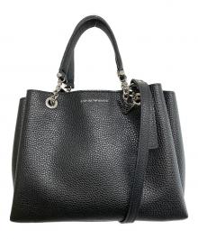 EMPORIO ARMANI（エンポリオ アルマーニ）の古着「2WAYショルダーバッグ」｜ブラック