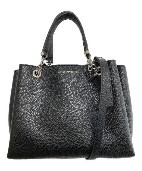 EMPORIO ARMANI（エンポリオ アルマーニ）EMPORIO ARMANI (エンポリオ アルマーニ) 2WAYショルダーバッグ ブラック サイズ:実寸サイズをご参照下さい。の古着・服飾アイテム