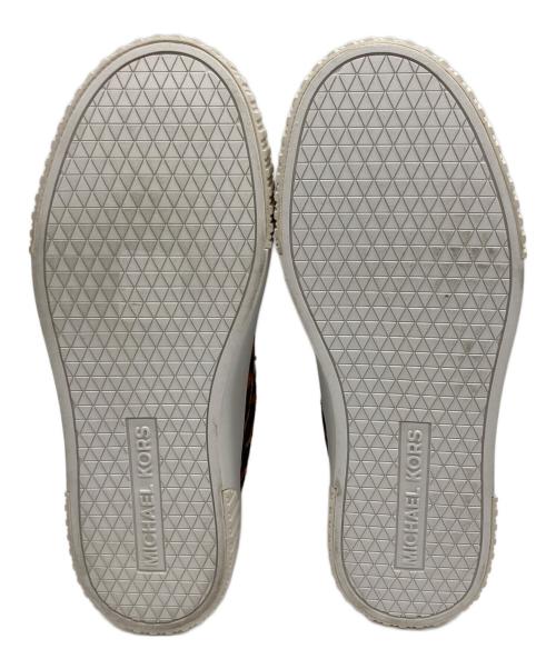 MICHAEL KORS（マイケル・コース）MICHAEL KORS (マイケル・コース) スニーカー ホワイト×ブラウン サイズ:SIZE 7の古着・服飾アイテム