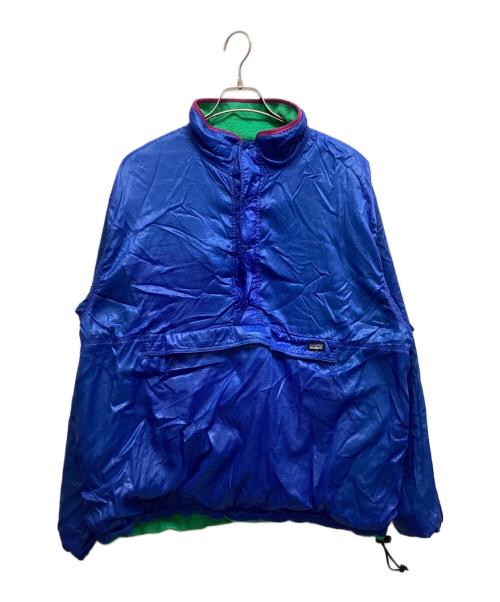 Patagonia（パタゴニア）Patagonia (パタゴニア) グリセードプルオーバージャケット リバーシブル ナイロン フリース ブルー×グリーン サイズ:XLの古着・服飾アイテム