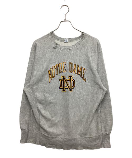 Champion REVERSE WEAVE（チャンピオン リバース ウィーブ）Champion REVERSE WEAVE (チャンピオン リバース ウィーブ) カレッジ 2段 スウェット グレー サイズ:SIZE XLの古着・服飾アイテム