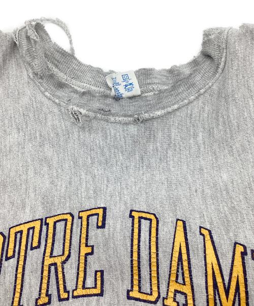 Champion REVERSE WEAVE（チャンピオン リバース ウィーブ）Champion REVERSE WEAVE (チャンピオン リバース ウィーブ) カレッジ 2段 スウェット グレー サイズ:SIZE XLの古着・服飾アイテム