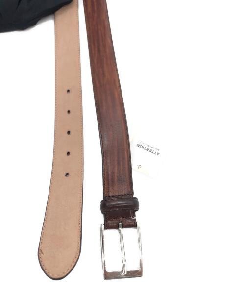 MAGNANNI（マグナーニ）MAGNANNI (マグナーニ) レザーベルト ブラウン サイズ:40 未使用品の古着・服飾アイテム