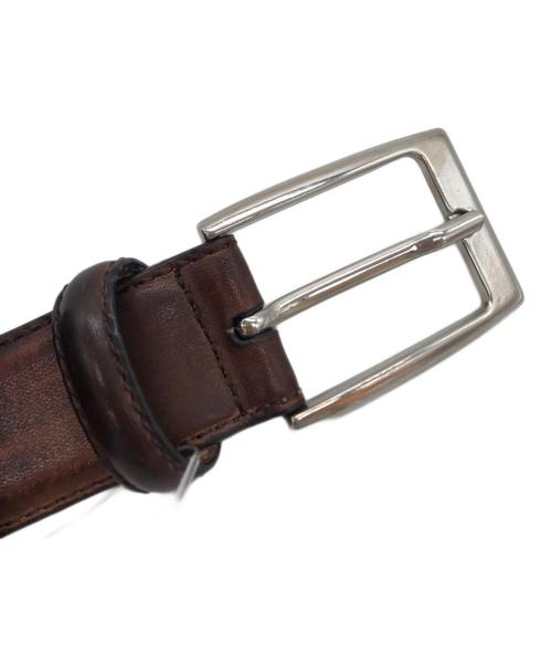 MAGNANNI（マグナーニ）MAGNANNI (マグナーニ) レザーベルト ブラウン サイズ:40 未使用品の古着・服飾アイテム
