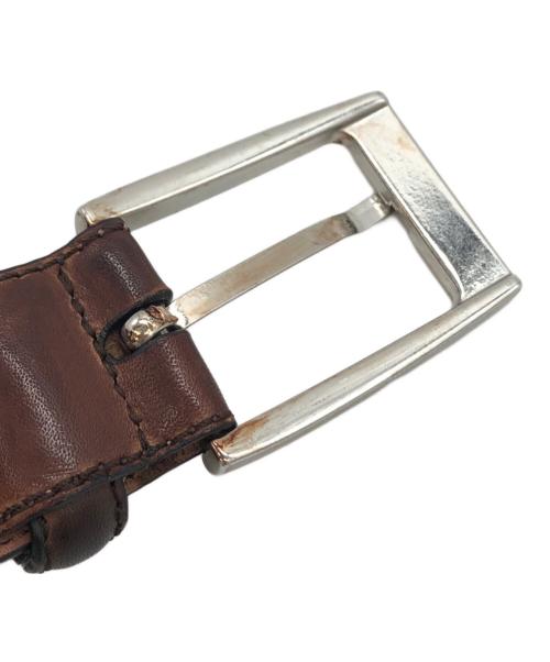 MAGNANNI（マグナーニ）MAGNANNI (マグナーニ) レザーベルト ブラウン サイズ:40 未使用品の古着・服飾アイテム