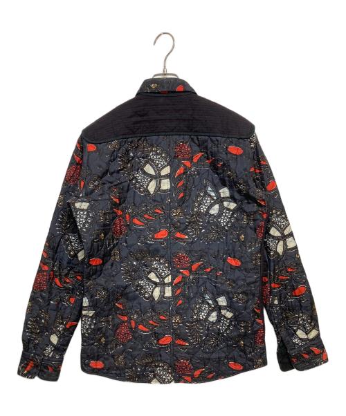 DRIES VAN NOTEN（ドリスヴァンノッテン）DRIES VAN NOTEN (ドリスヴァンノッテン) キルティングフローラルシャツジャケット ネイビー サイズ:SIZE 48の古着・服飾アイテム