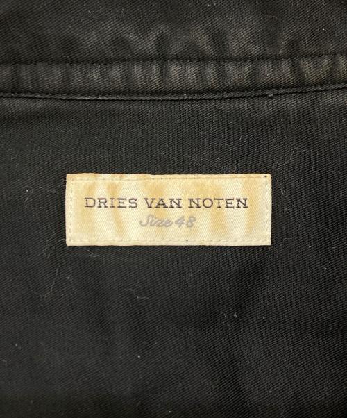 DRIES VAN NOTEN（ドリスヴァンノッテン）DRIES VAN NOTEN (ドリスヴァンノッテン) キルティングフローラルシャツジャケット ネイビー サイズ:SIZE 48の古着・服飾アイテム