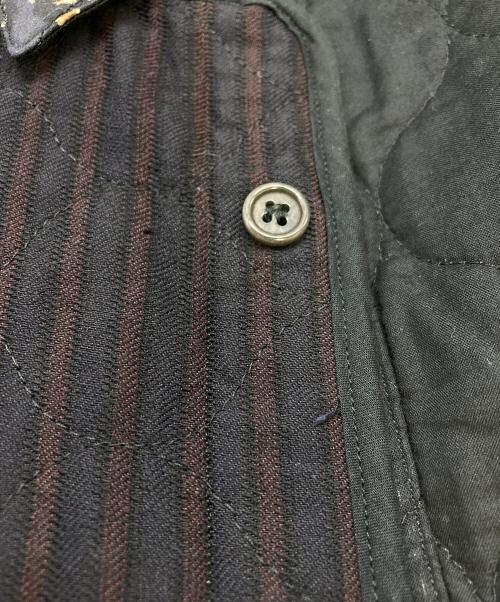 DRIES VAN NOTEN（ドリスヴァンノッテン）DRIES VAN NOTEN (ドリスヴァンノッテン) キルティングフローラルシャツジャケット ネイビー サイズ:SIZE 48の古着・服飾アイテム