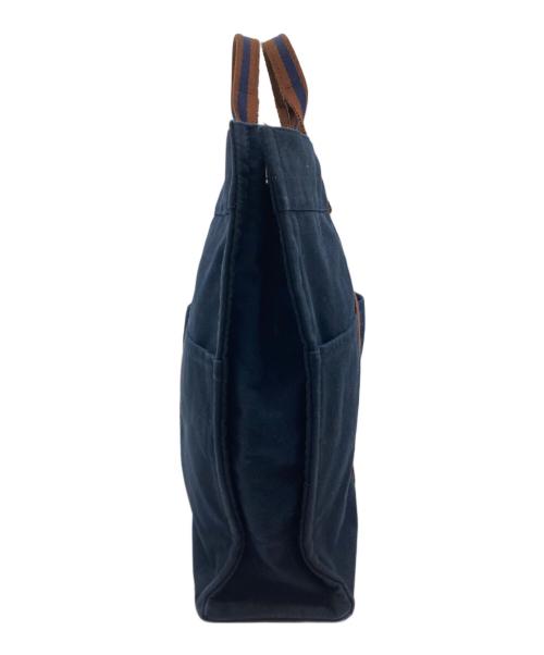 HERMES（エルメス）HERMES (エルメス) フールトゥMM トートバッグ ネイビー×ブラウンの古着・服飾アイテム