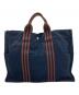 HERMES（エルメス）の古着「フールトゥMM トートバッグ」｜ネイビー×ブラウン