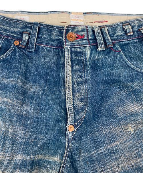Paul Smith RED EAR（ポールスミス レッドイヤー）Paul Smith RED EAR (ポールスミス レッドイヤー) パッチワーク加工デニムパンツ インディゴ サイズ:XXLの古着・服飾アイテム