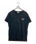 maison kitsune（メゾンキツネ）の古着「ダブルフォックスヘッド Tシャツ」｜ブラック