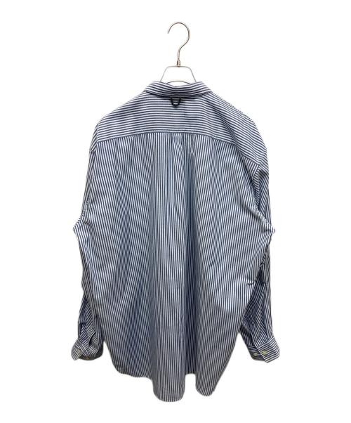 DAIWA PIER39（ダイワ ピア39）DAIWA PIER39 (ダイワ ピア39) TECH BUTTON DOWN SHIRT L/S STRIPE ホワイト×ブルー サイズ:SIZE Lの古着・服飾アイテム