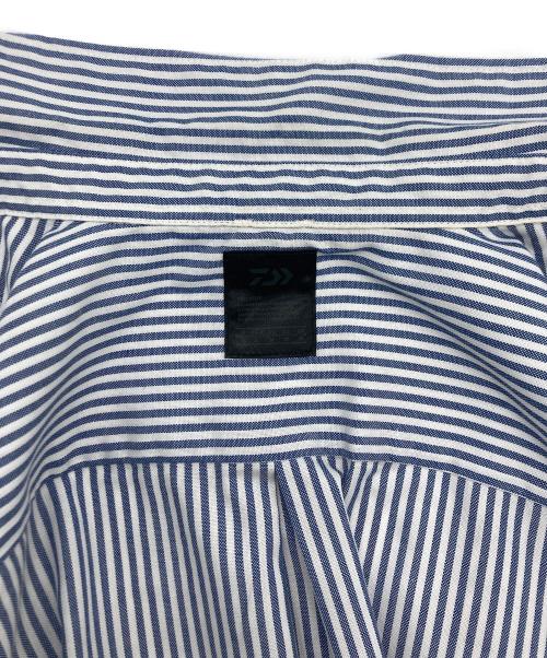 DAIWA PIER39（ダイワ ピア39）DAIWA PIER39 (ダイワ ピア39) TECH BUTTON DOWN SHIRT L/S STRIPE ホワイト×ブルー サイズ:SIZE Lの古着・服飾アイテム