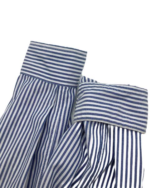 DAIWA PIER39（ダイワ ピア39）DAIWA PIER39 (ダイワ ピア39) TECH BUTTON DOWN SHIRT L/S STRIPE ホワイト×ブルー サイズ:SIZE Lの古着・服飾アイテム