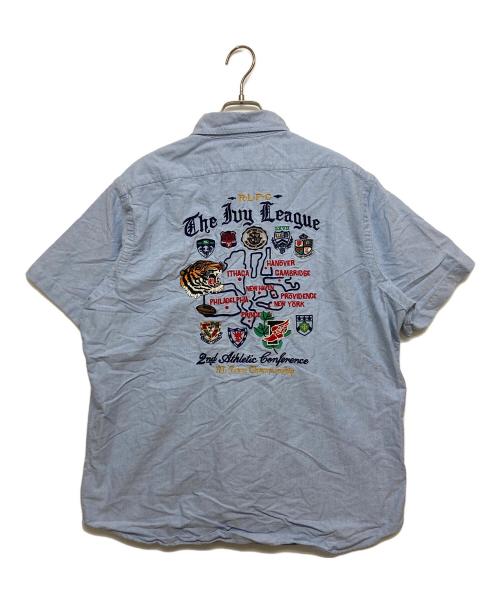 RALPH LAUREN（ラルフローレン）RALPH LAUREN (ラルフローレン) P WING スーベニアシャツ ブルー サイズ:SIZE Lの古着・服飾アイテム