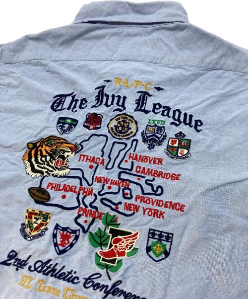 RALPH LAUREN（ラルフローレン）RALPH LAUREN (ラルフローレン) P WING スーベニアシャツ ブルー サイズ:SIZE Lの古着・服飾アイテム