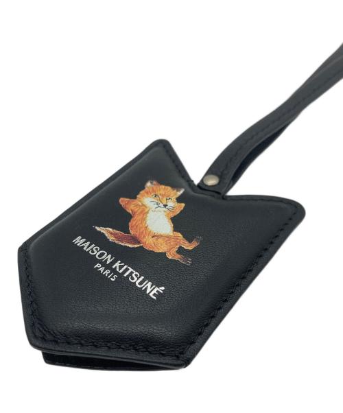 maison kitsune（メゾンキツネ）maison kitsune (メゾンキツネ) KEY HOLDER CHILLAX FOX ブラックの古着・服飾アイテム