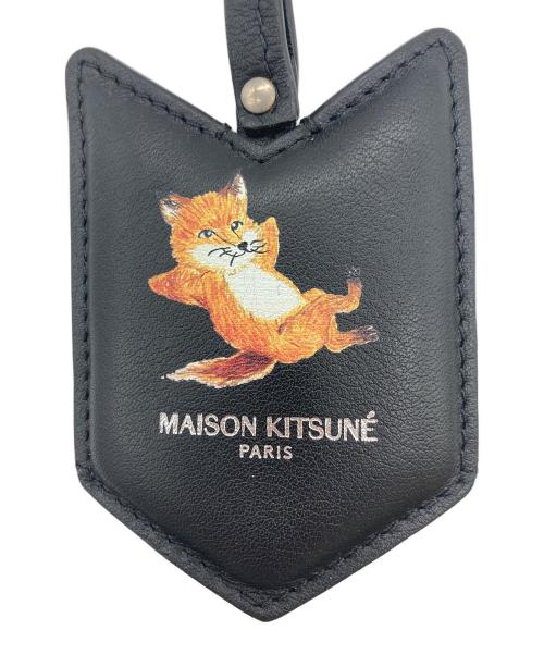 maison kitsune（メゾンキツネ）maison kitsune (メゾンキツネ) KEY HOLDER CHILLAX FOX ブラックの古着・服飾アイテム