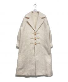 Acka.（エーシーケーエー）の古着「ボア ダッフルコート」｜ホワイト