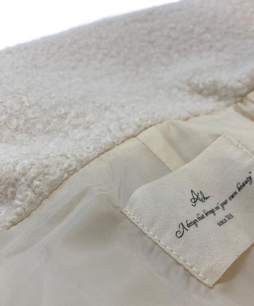 Acka.（エーシーケーエー）Acka. (エーシーケーエー) ボア ダッフルコート ホワイト サイズ:SIZE01の古着・服飾アイテム