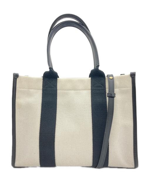 BALENCIAGA（バレンシアガ）BALENCIAGA (バレンシアガ) HARDWARE TOTE S/2way トートバッグ アイボリー×ブラックの古着・服飾アイテム