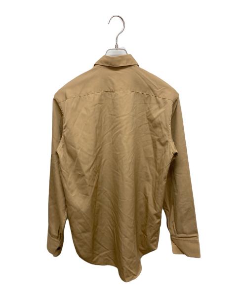 JIL SANDER（ジルサンダー）JIL SANDER (ジルサンダー) トロピカルウールシャツ ベージュ サイズ:SIZE38の古着・服飾アイテム