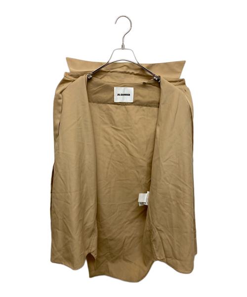 JIL SANDER（ジルサンダー）JIL SANDER (ジルサンダー) トロピカルウールシャツ ベージュ サイズ:SIZE38の古着・服飾アイテム