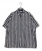 I am dorkアイアムドーク）の古着「ストライプシャツ」｜ホワイト×ネイビー