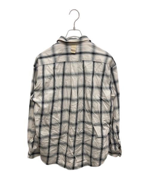 CANTATE（カンタータ）CANTATE (カンタータ) Ombre Open Collar Shirt グレー サイズ:SIZE44の古着・服飾アイテム