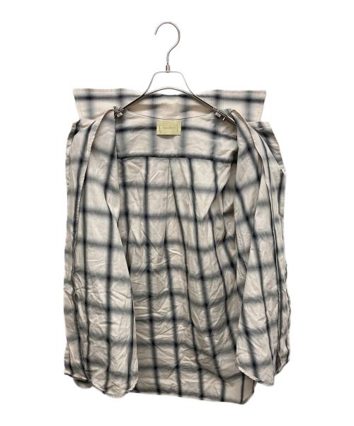 CANTATE（カンタータ）CANTATE (カンタータ) Ombre Open Collar Shirt グレー サイズ:SIZE44の古着・服飾アイテム