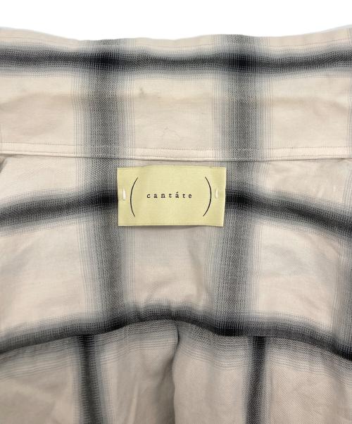 CANTATE（カンタータ）CANTATE (カンタータ) Ombre Open Collar Shirt グレー サイズ:SIZE44の古着・服飾アイテム