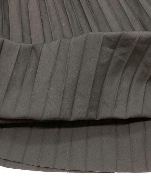 sacai（サカイ）sacai (サカイ) Cotton Poplin Zipper Pleated Skirt ブラック×ネイビー サイズ:SIZE 2の古着・服飾アイテム