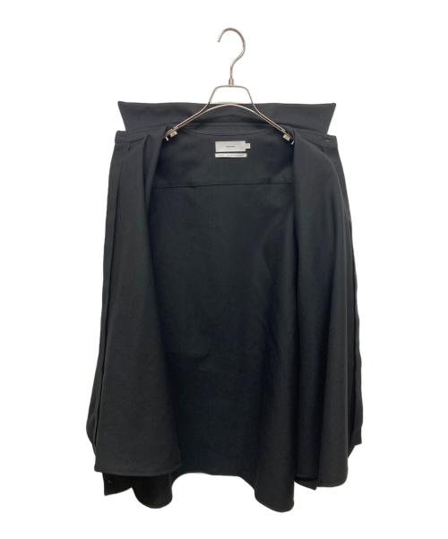 Graphpaper（グラフペーパー）Graphpaper (グラフペーパー) Stretch Kersey Oversized Shirt ブラック サイズ:SIZE Freeの古着・服飾アイテム