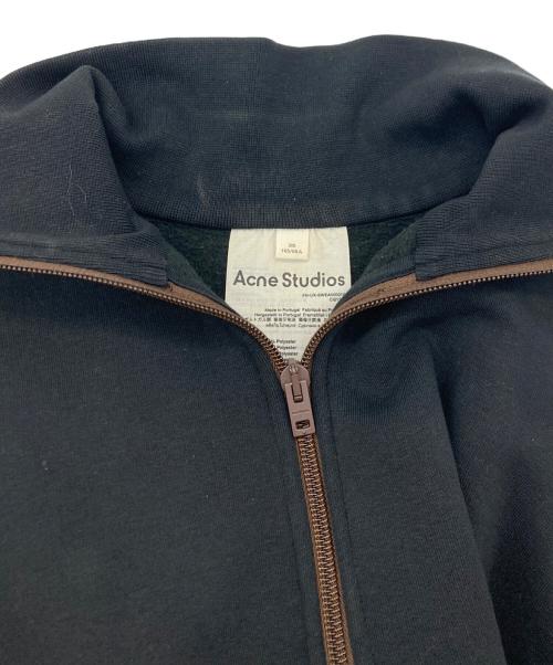 Acne studios（アクネ ストゥディオス）Acne studios (アクネ ストゥディオス) PINK LABEL ZIPPER SWEATER/ハーフジップスウェット ブラック サイズ:SIZE XSの古着・服飾アイテム
