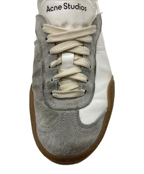 Acne studios（アクネ ストゥディオズ）Acne studios (アクネ ストゥディオス) レースアップスニーカー グレー×ホワイト サイズ:SIZE40の古着・服飾アイテム