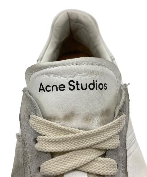 Acne studios（アクネ ストゥディオズ）Acne studios (アクネ ストゥディオス) レースアップスニーカー グレー×ホワイト サイズ:SIZE40の古着・服飾アイテム