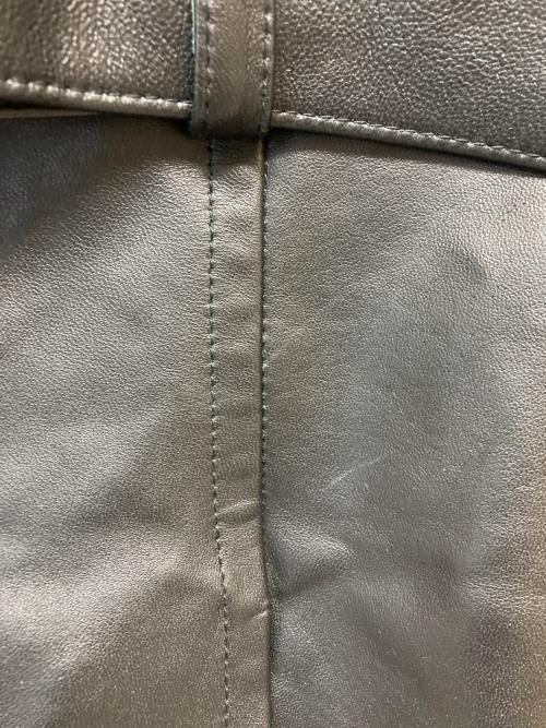 KATHARINE HAMNETT（キャサリンハムネット）KATHARINE HAMNETT (キャサリンハムネット) ラムレザーコート ブラック サイズ:SIZE XLの古着・服飾アイテム