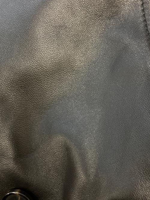 KATHARINE HAMNETT（キャサリンハムネット）KATHARINE HAMNETT (キャサリンハムネット) ラムレザーコート ブラック サイズ:SIZE XLの古着・服飾アイテム