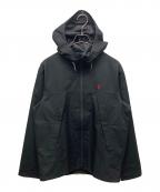 POLO RALPH LAURENポロ・ラルフローレン）の古着「WATER RESISTAMT HOODED JACKET/ウォーター レジスタント フーデッド ジャケット」｜ブラック