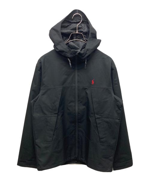 POLO RALPH LAUREN（ポロ・ラルフローレン）POLO RALPH LAUREN (ポロ・ラルフローレン) WATER RESISTAMT HOODED JACKET/ウォーター レジスタント フーデッド ジャケット ブラック サイズ:SIZE Sの古着・服飾アイテム