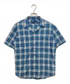POLO RALPH LAURENポロ・ラルフローレン）の古着「ラシックフィット インディゴオープンカラーシャツ」｜ネイビー
