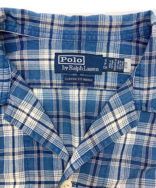POLO RALPH LAUREN（ポロ・ラルフローレン）POLO RALPH LAUREN (ポロ・ラルフローレン) ラシックフィット インディゴオープンカラーシャツ ネイビー サイズ:SIZE Sの古着・服飾アイテム