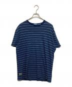 POLO RALPH LAURENポロ・ラルフローレン）の古着「クラシックフィット インディゴボーダーTシャツ」｜インディゴ