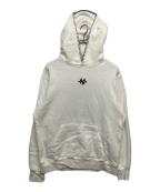 madhappyマッドハッピー）の古着「Yankees Heart Fleece Hoodie」｜ホワイト